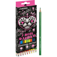 Карандаши цвет. 18цв deVENTE У меня лапки 2М, шестигранные