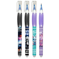 Ручка гелевая стираемая deVENTE "Amai Menoko / Little Rabbit / Turbo Galaxy / Hey Brо" синяя, 0,5мм,