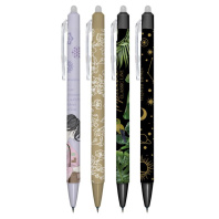 Ручка гелевая стираемая автомат deVENTE "Mentality / Signature / Zodiac / Tropicana" синяя, 0,5мм, а