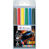 Фломастеры   6цв "Attomex. No Limits ", вентил. колпачок, подвес