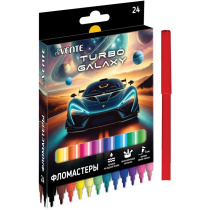 Фломастеры  24цв "deVENTE. Turbo Galaxy", вент. колпачок, карт.коробка