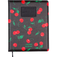 Дневник универсальн. обл. кожзам, тв.пер. "Very Cherry" с поролоном, цв.аппликация, 48л.