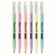 Набор текстовыделителей Luxor "PASTEL BRUSH HL" 6 цв.