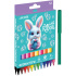 Фломастеры  12цв "deVENTE. Little Rabbit", вент.колпачок картон
