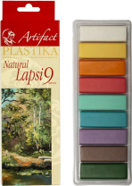 Набор полимерной глины  9цв., 180гр., "Артефакт. LAPSI Natural" натуральные цвета