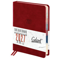 Ежедневник датированный 2027 B6 125х173мм GALANT Vivid, под кожу, красный, 117861 Ежедневник датированный 2027 B6 125х173мм GALANT Vivid, под кожу, красный, 117861