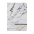 Записная книжка А6-  32л. картон, сшивка "Carrara" кл., софт-тач, фольга