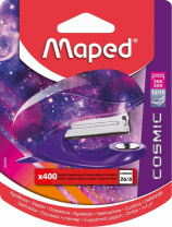Степлер MAPED 26/6 на 15 листов, 400 скоб, МИНИ с рисунком., блистер