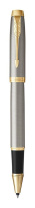 Parker IM Core Роллер Т321 Brushed Metal GT F черные чернила