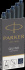 Parker чернила баллончики Quink Ink Z11, сине-чёрные 5шт.