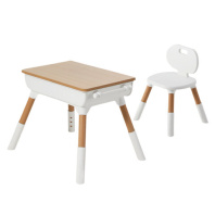 Стол детский + стул BRABIX KIDS CS-001, растущий, 2-7 лет, ЛДСП, пластик, 533288 Стол детский + стул BRABIX KIDS CS-001, растущий, 2-7 лет, ЛДСП, пластик, 533288