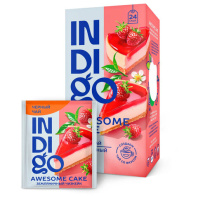 Чай INDIGO "Земляничный Чизкейк" черный, 24 пакетика в конвертах по 1,7 г, HERB0085 Чай INDIGO "Земляничный Чизкейк" черный, 24 пакетика в конвертах по 1,7 г, HERB0085