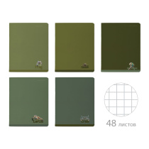 Тетрадь А5 48л кл. BV "Verde. Animals" мат.лам., фольга