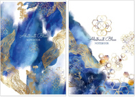 Тетрадь А4  60л кл. скоба Полином "Abstract blue" УФ-лак*