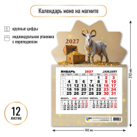 Календарь моно на магните 148*210мм на 2027г. Символ года