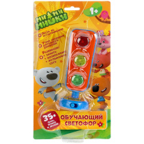 Музыкальная игрушка 15см "Ми-ми-мишки. Обучающий светофор" 35 песен