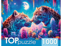 Пазлы 1000 элементов  "Влюбленные леопарды"