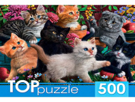 Пазлы  500 элементов  "Игривые котята"