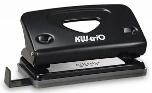 Дырокол KW-TRIO  10 лист. Classic Mini, металл, черный, линейка