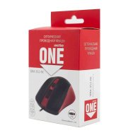 Мышь проводная Smartbuy ONE 352 красно-черная