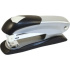 Степлер ATTOMEX 24/6, 26/6 до 20 л, металл, серо-черный, антистеплер