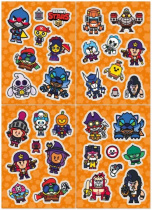 Набор наклеек А5 4л  "Brawl Stars"