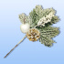 Декоративная веточка 28см "Веточка ели"