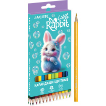 Карандаши цвет. 18цв deVENTE Little Rabbit 2М, шестигранные