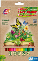 Карандаши цвет. 36цв  Луч "ZOO", пластиковые