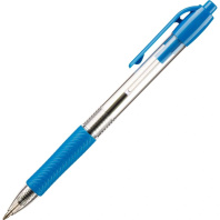 Ручка шар. Deli  автомат, синяя, 0,7мм, рез. манжета