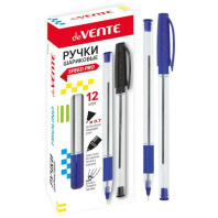 Ручка шар. deVENTE "Triolino Crystal", 0,7мм, трехгран.,синяя, с каучук. держателем