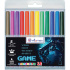 Фломастеры  12цв "Attomex. GAME", вентил. колпачок, блистер