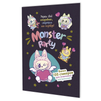 Стикеры "Monster Party (черничная обложка)" А5, 8 стр., 100+ штук