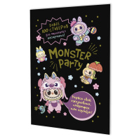 Стикеры "Monster Party (чёрная обложка)" А5, 8 стр., 100+ штук