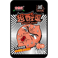 Леденцы супер кислые Sour Candy EXTRA SOUR 23 г. ,/уп.20 шт./, персик