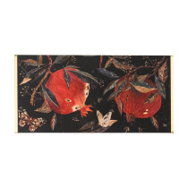 Конверт для денег "Флора. Гранат" 19*9,3см, пл. 230гр/м2, фольга
