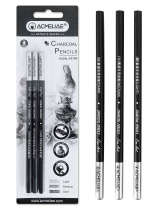 Карандаш угольный 3шт. ACMELIAE Light, Medium, Dark