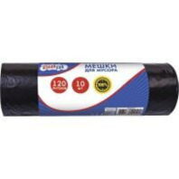 Мешки для мусора "CleanLab" 68см/108см, 12мкм, 120л, 10шт. в рулоне