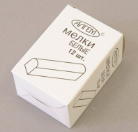 Мел белый школьный 12шт Мел белый школьный 12шт