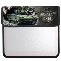 Папка д/тетрад. А5 (240*205*45) 1отд. на липучке, пластик "Армата Т-14"