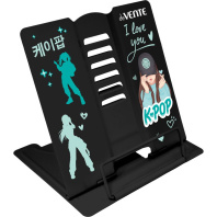 Подставка для книг "K-Pop Heartbeat" 15*15см полностью металл