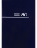 Книга учета А4  80л., кл., 7БЦ "Синяя" глянц.лам.