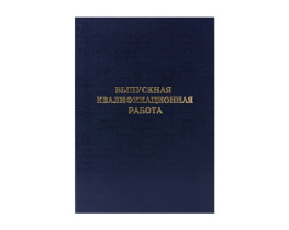Папка д/Выпускной квалификационной работы А4, без бумаги,  черная