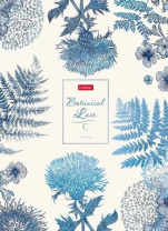 Тетрадь А4 7БЦ 120л кл. сшивка Hatber "Botanical Lace" глянц.лам.5цв.блок, запеч.форз.*