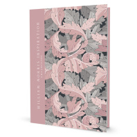 Ежедневник William Morris Inspiration А5 7БЦ  64л "Розовые и серые листья" ляссе
