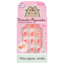 Накладные ногти "Цветы персика"
