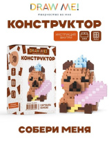 Конструктор пластм. Draw Me! "Капибара с веслом" 203 дет.
