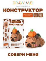 Конструктор пластм. Draw Me! "Капибара спит" 208 дет.