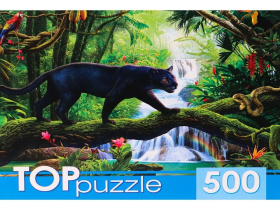 Пазлы  500 элементов "Черная пантера" TOPpuzzle