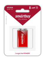 Батарейка 6F-22 (9V) 6LR61Smartbuy, блистер, цена за 1 шт